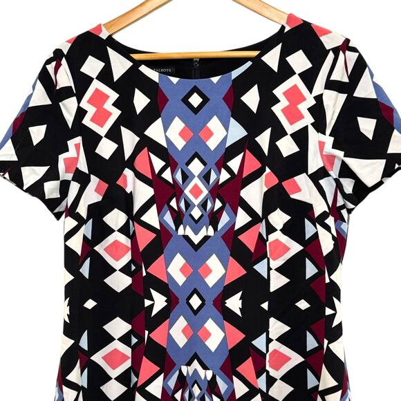 Talbots Size 12  Mod Geometric Shift Dress - Picture 2 of 8